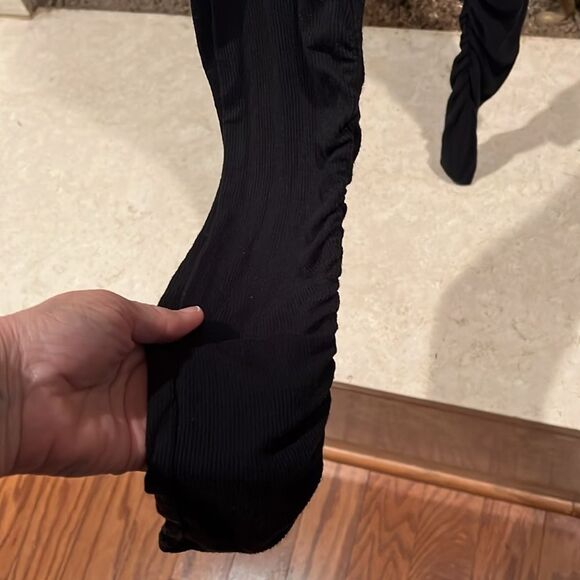 Athleta Restore Slim Ruched Leg High Rise Knit Leggings Size S - Picture 2 of 5